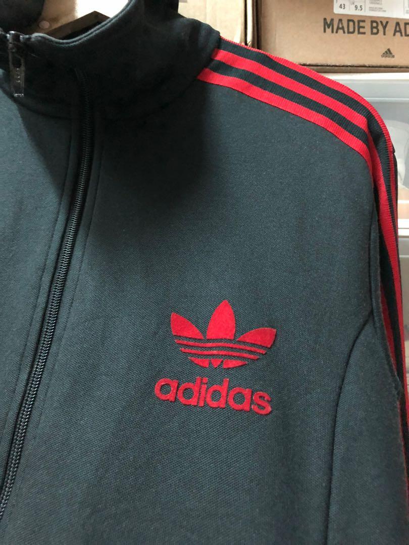 Adidas europa black and red best sale track top