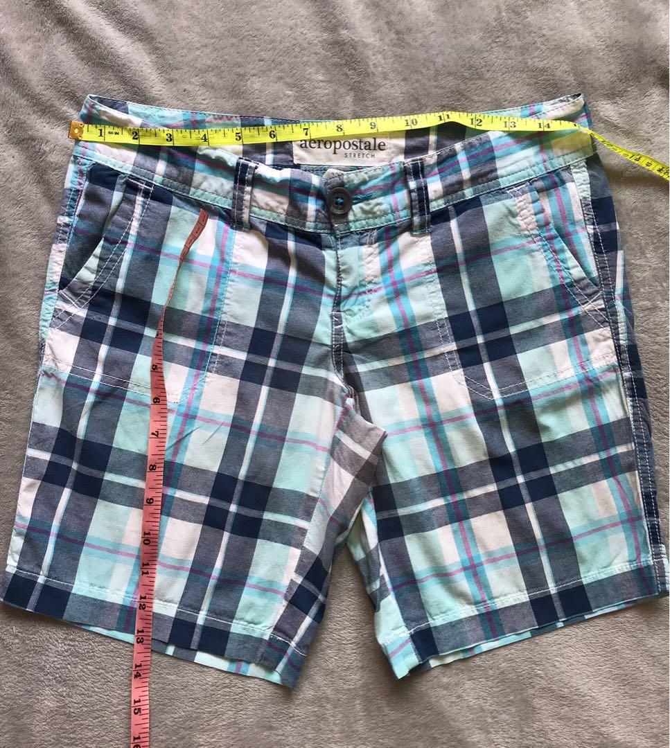 Aeropostale Medium Plaid Bermuda Women s Shorts Men s Fashion