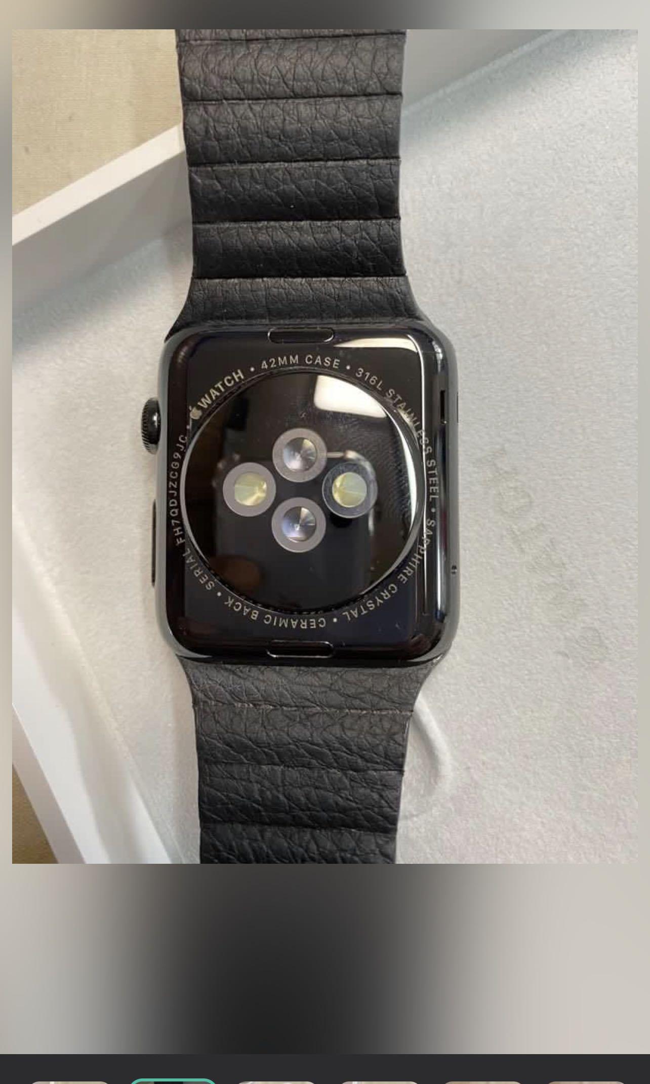 Apple Watch series 1 Black Stainless Steel 42 mm Mobile Phones Gadgets Wearables Smart Watches on Carousell