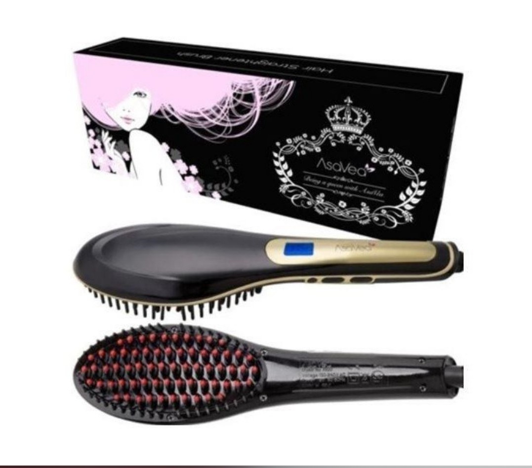 Asavea hair straightening online brush 2