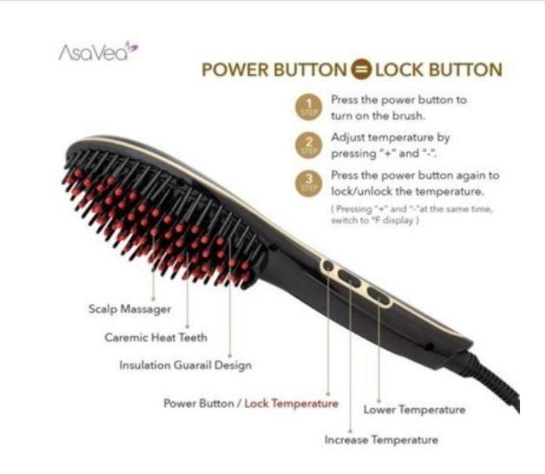 Asavea hair straightening brush 4th generation shop