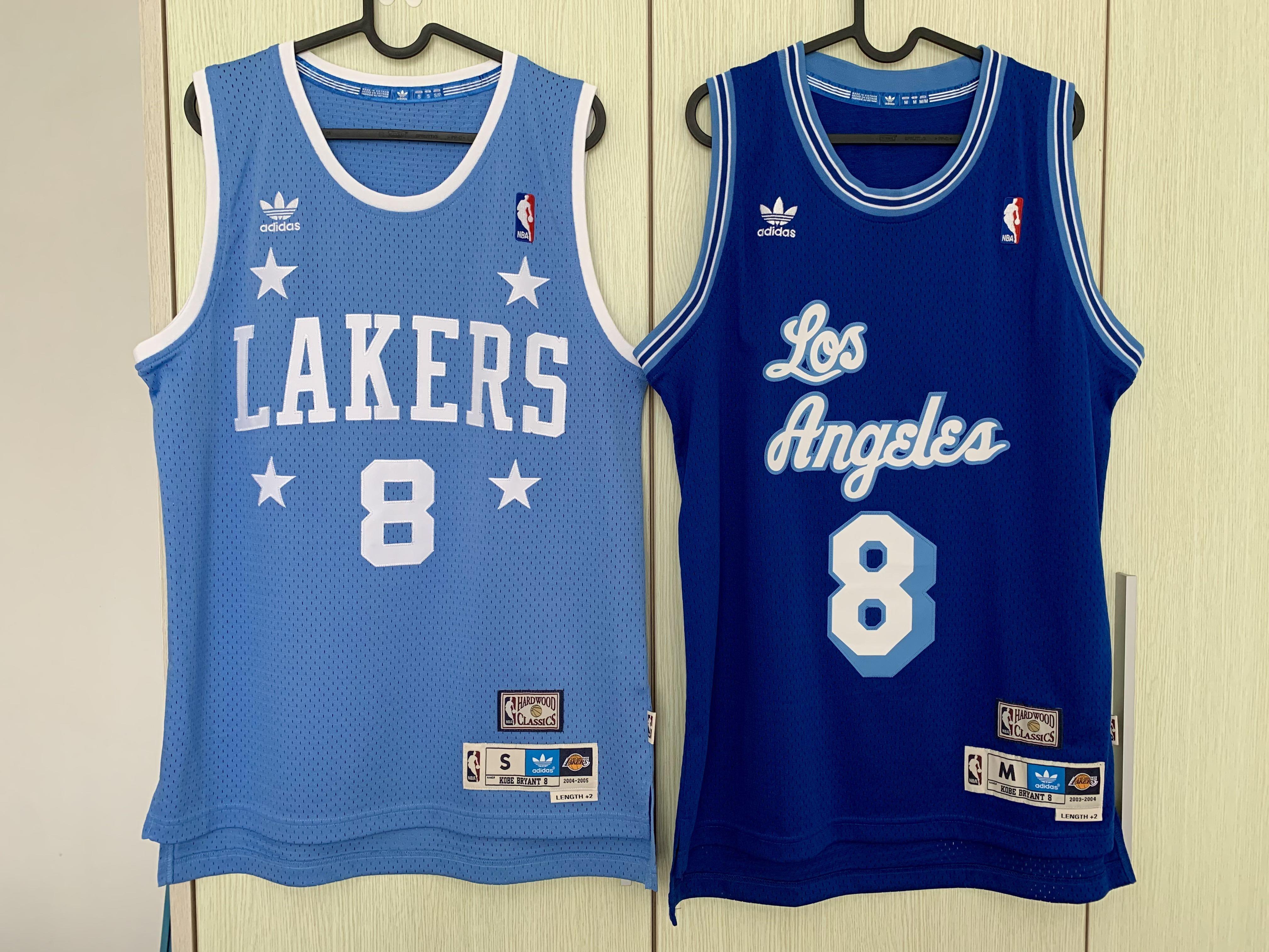 Adidas Kobe Bryant 8 Lakers Blue Stars Jersey XL hardwood classic
