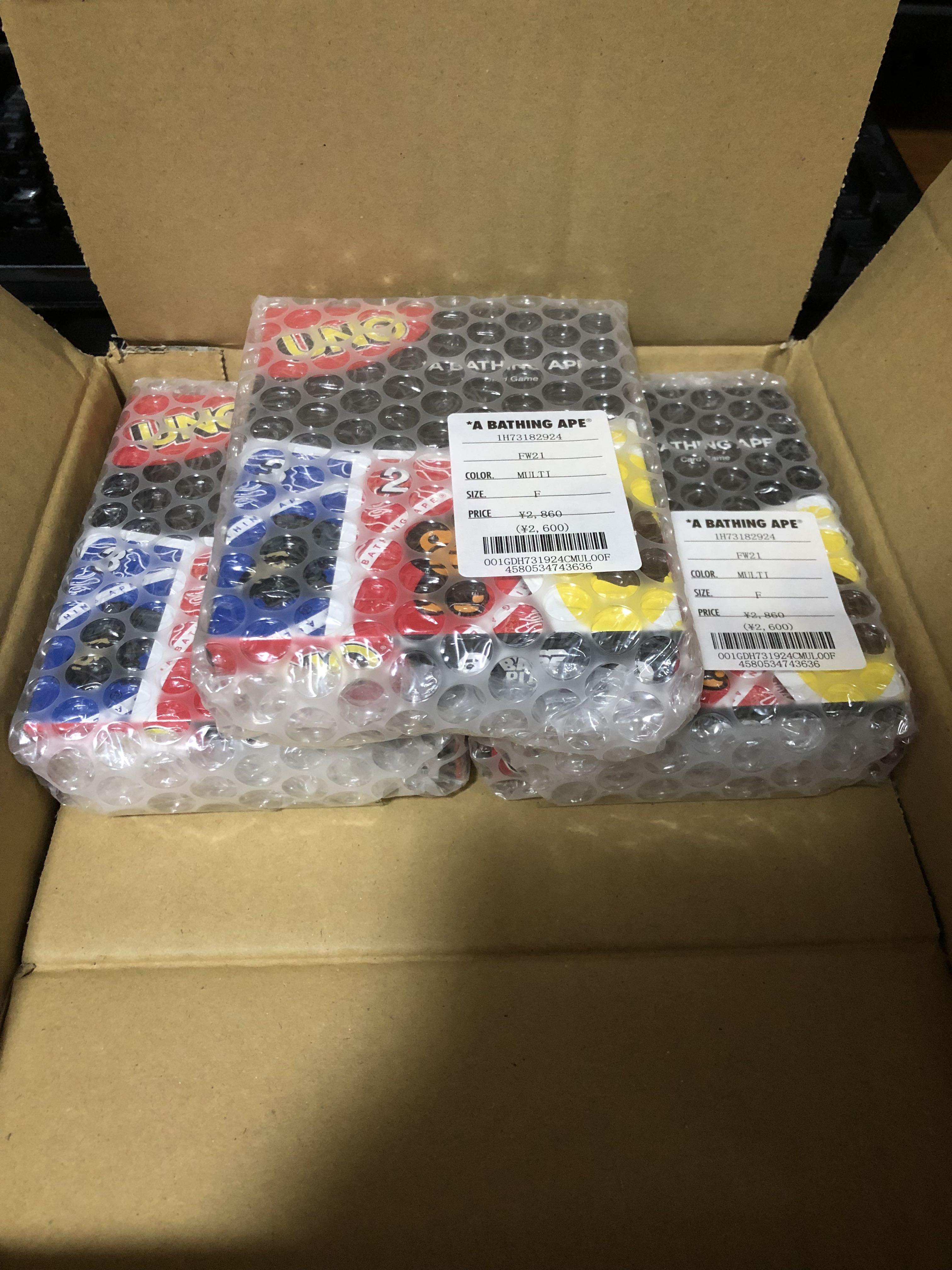 Bape X Uno Cards, Hobbies & Toys, Toys & Games on Carousell
