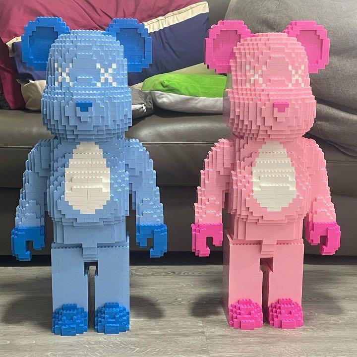 国内発送】Bearbrick ベアブリック1000% レゴ交換品 LED 付き - 人形 