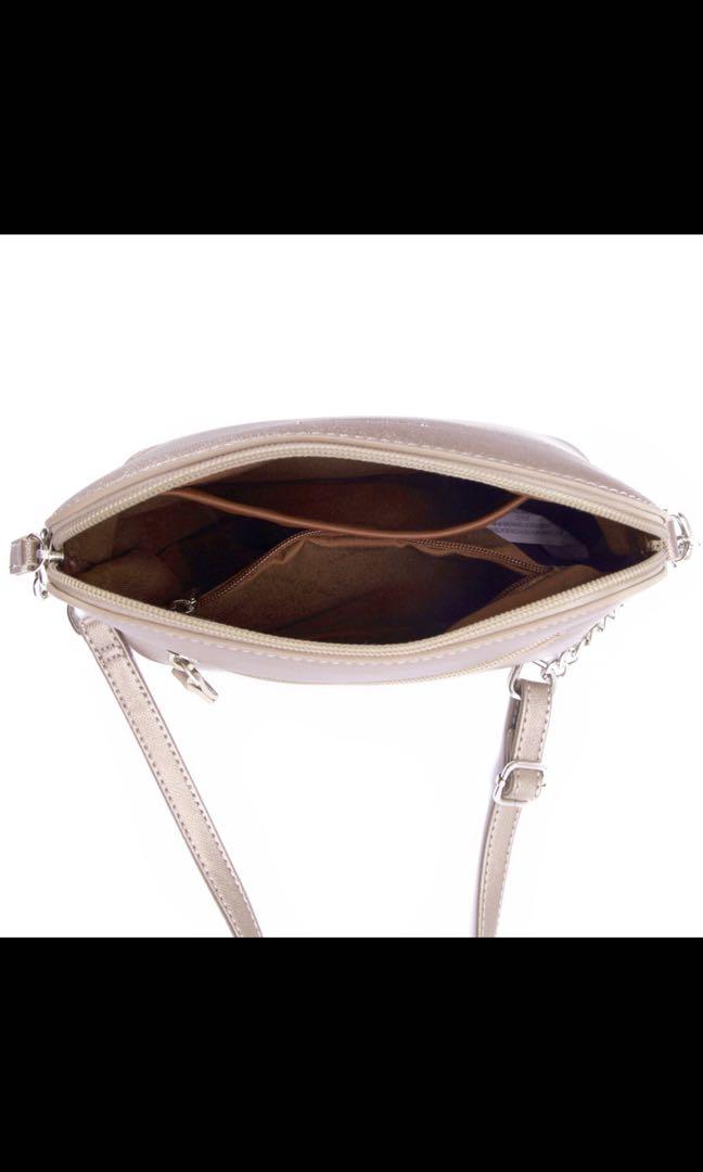 BNIB David Jones Crossbody Black Sling Bag, Women's Fashion, Bags