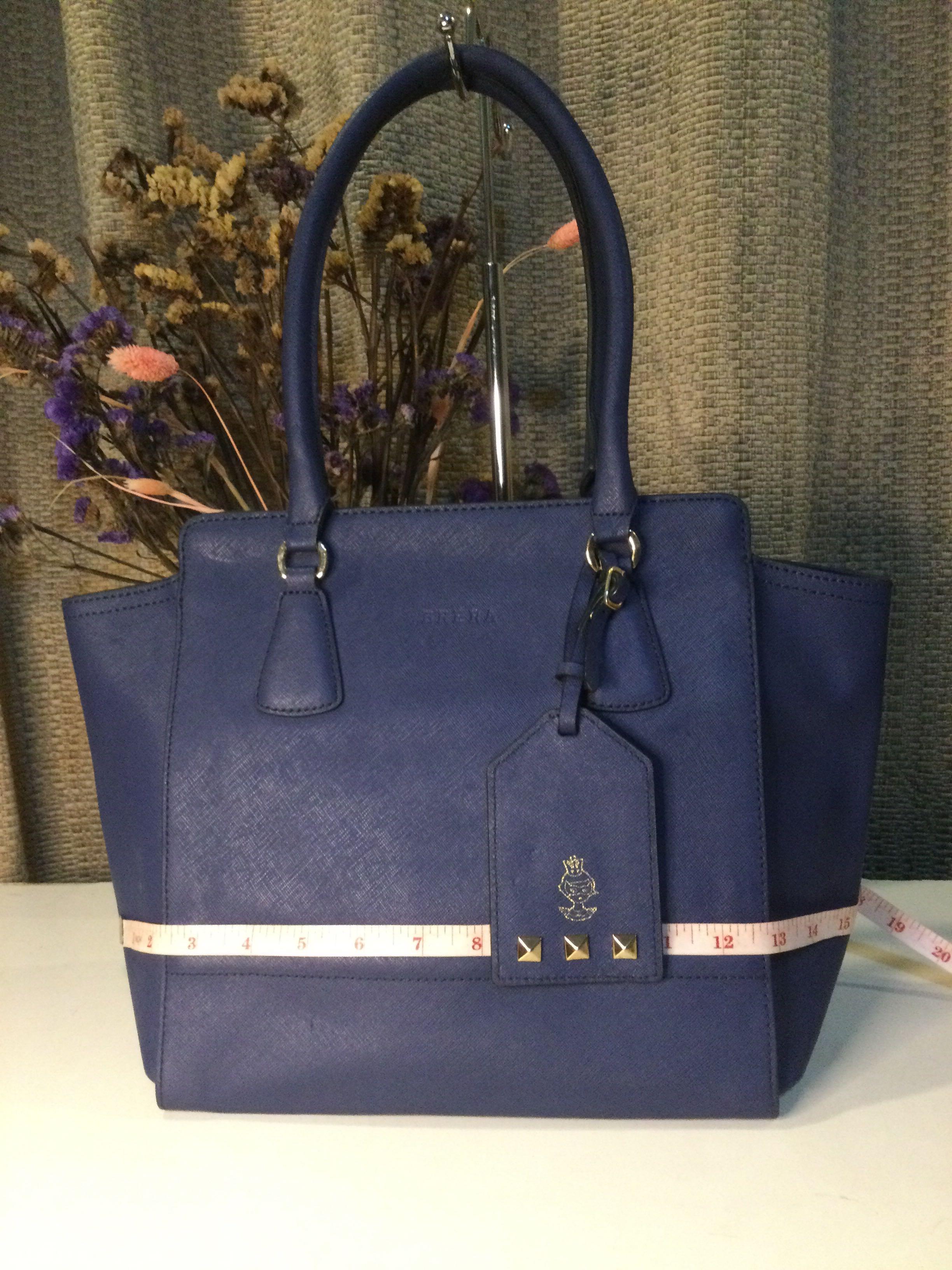 Brera 2-Way Bag with adjustible and removable sling (coded) Price: 1,200  Rank SA Color: midnight blue Material: saffiano leather (excellent  condition), By Bohol Bag Fixation