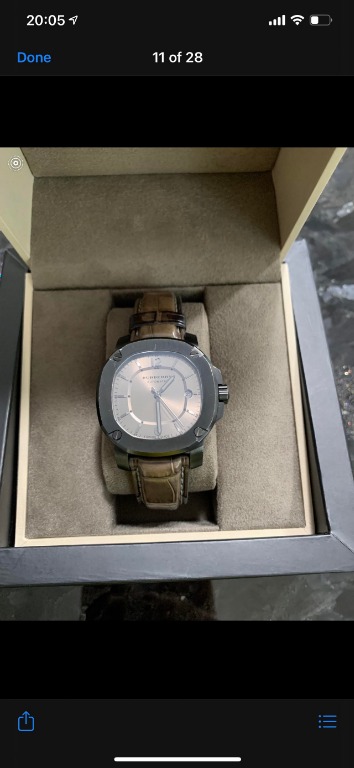 Burberry alligator watch hotsell