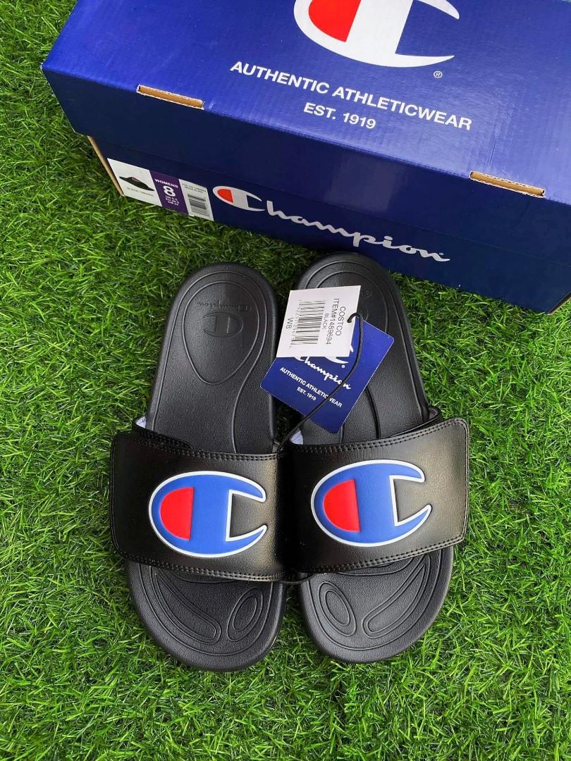 CHAMPION Branded Mens Womens Slip On Slides Sandals Size 8 9 10US