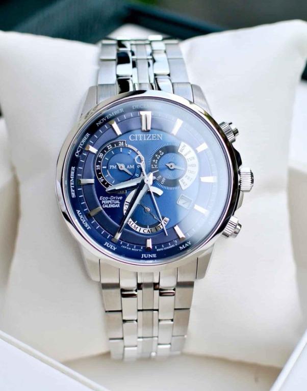 Citizen BL8140 80L Eco Drive Perpetual Calendar Sapphire Glass Solar Gent Elegant Watch BL8140