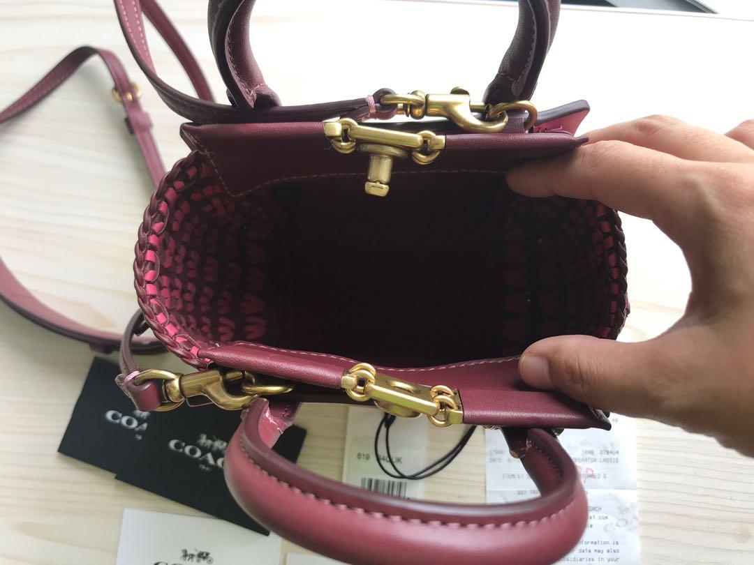 Troupe tote hotsell with weaving