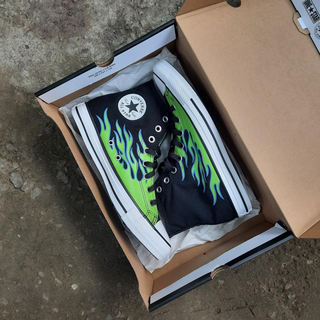 converse green flame