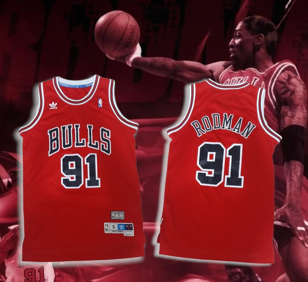 Men's Chicago Bulls Dennis Rodman #91 Nike White 2021/22 Swingman
