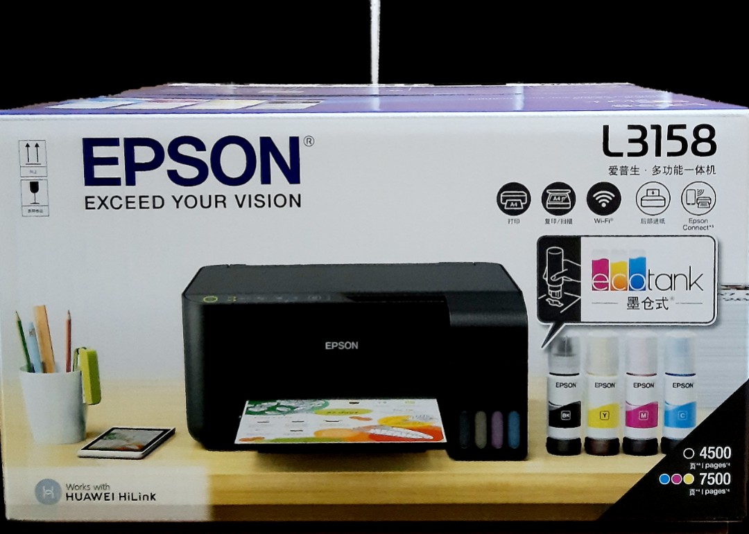 Epson L3158 Printer Original w/wifi 