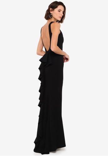 Fishtail maxi dress by Goddiva Women s Fashion Dresses Sets Evening dresses gowns on Carousell