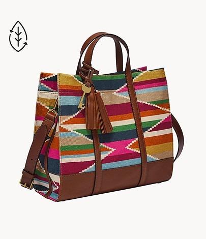 Fossil Carmen shopper tote crossbody leather bag aztec multicolour, Women's  Fashion, Bags & Wallets, Purses & Pouches on Carousell