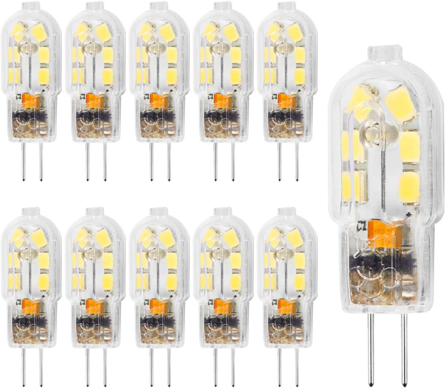 DiCUNO Ampoule LED G4, Blanc froid 6000K, 12V Non-Dimmable, 2W