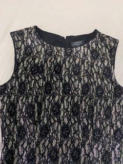Glitter Party Cocktail Dress Black & Gold