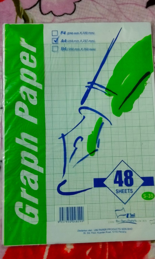 Graph Papers A4 size, Hobbies & Toys, Books & Magazines, Textbooks on