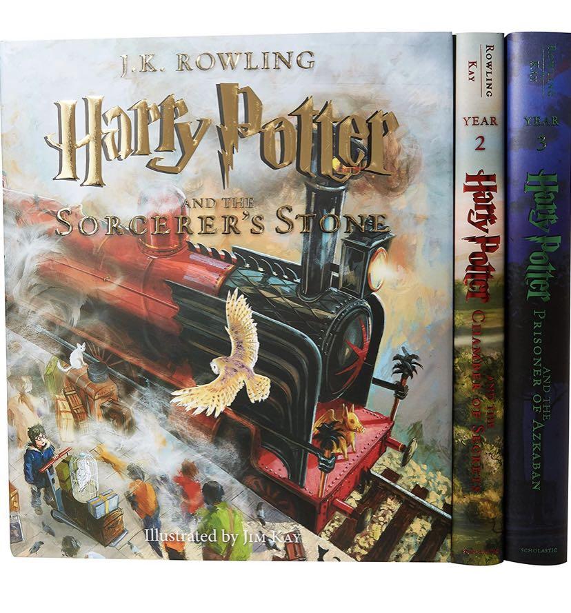 Harry Potter; The Illustrated Collection (Hardcover Box Set with Books  1-3), Volume 1-3 (Harry Potter Illustrated ) by Jim (Illustrated by) J. K.