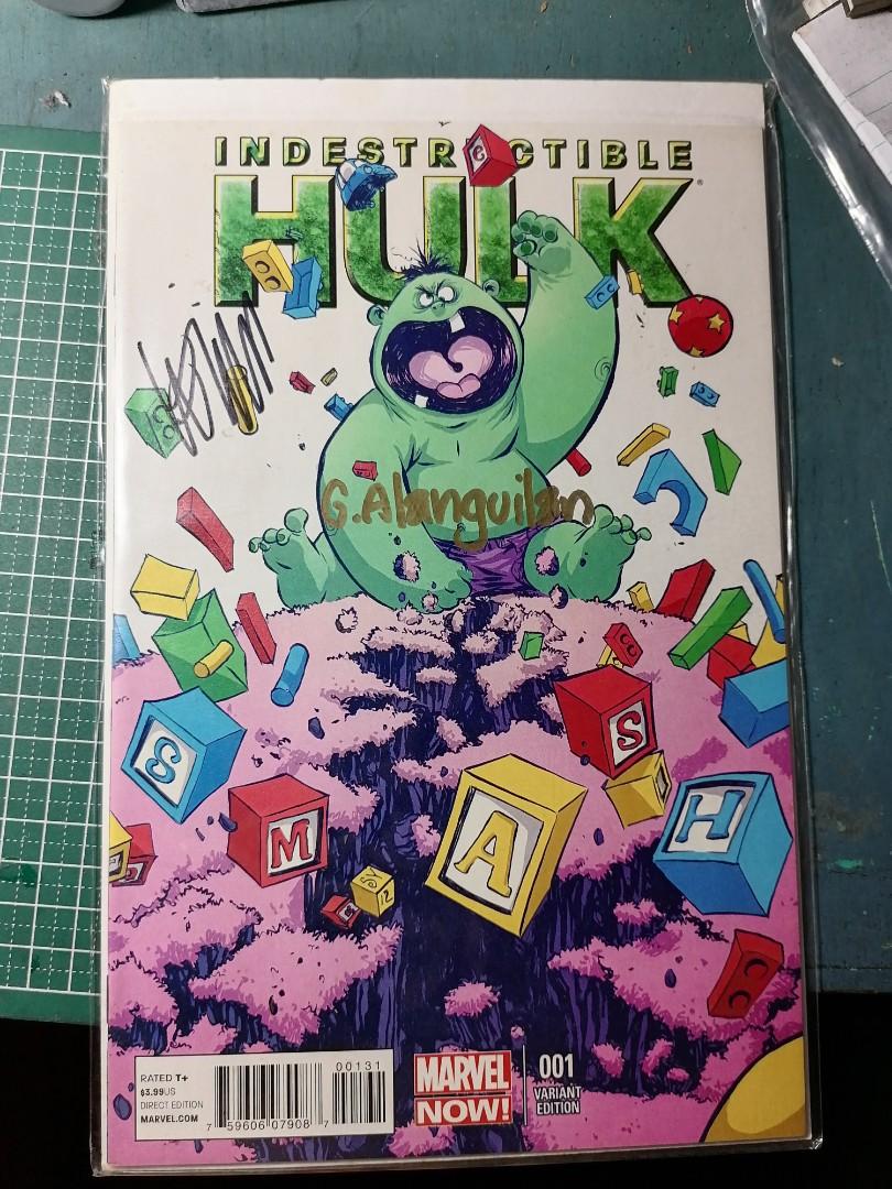 Indestructible hulk 001 signed (Category: Comics & Manga) located in Makati City. Submitted by flash20 (Listing ID 1118082211, Image 1). Description: Indestructible hulk issue 001 Signed comics Fv/f Pick up thru grab/lalamove Gcash payment.