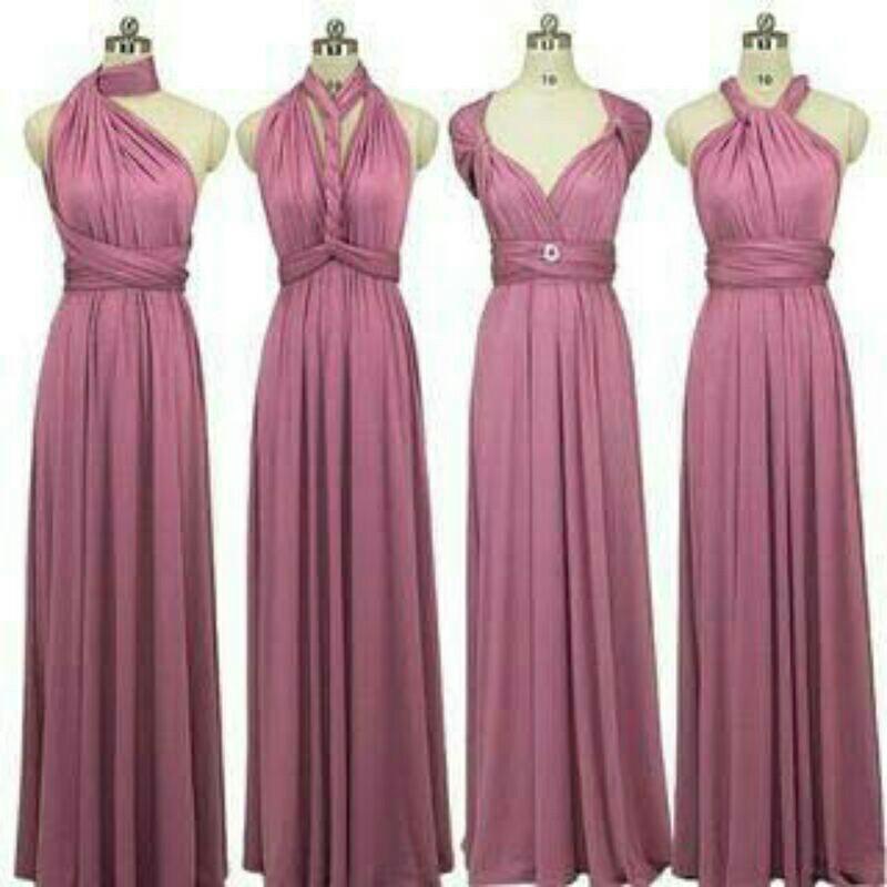 Infinity Dress (Old Rose), Women's Fashion, Dresses & Sets, Evening dresses  & gowns on Carousell