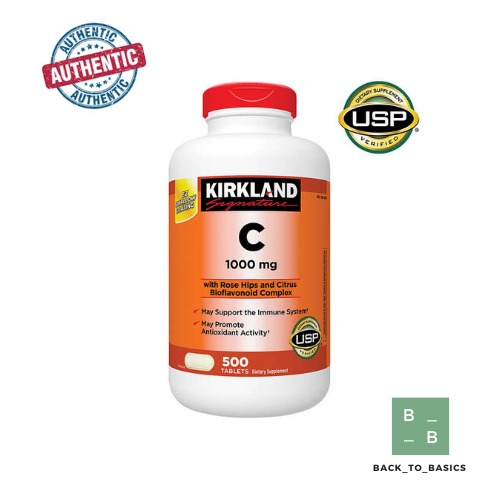 Kirkland Signature Vitamin C 1000mg 500 Tablets Health Nutrition Health Supplements Health Food Drinks Tonics On Carousell