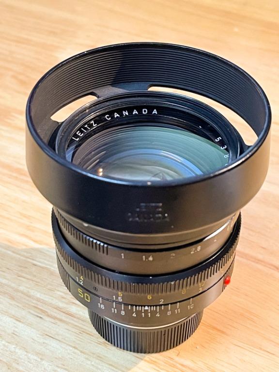 Leica Noctilux 50mm F1.0 v3 E60 11821 with hood 12544, 攝影器材 