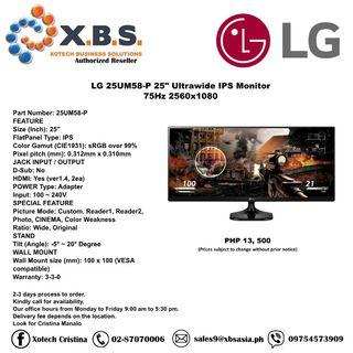 LG 25UM58-P 25" Ultrawide IPS Monitor 75Hz 2560x1080