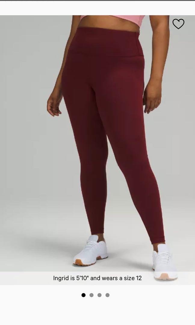 Lululemon Wunder Train HR Tight 25” (SIZE 6) Chianti Sold out color 