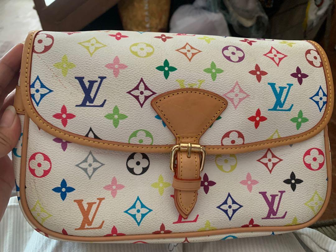 Lv multicolor sling store bag