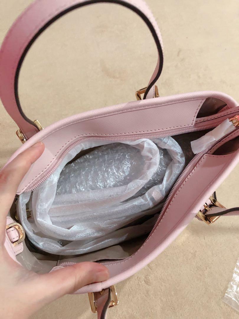 Michael Kors, Bags, Michael Kors Jet Set Travel Xs Saffiano Leather  Topzip Tote Bag Powder Blush