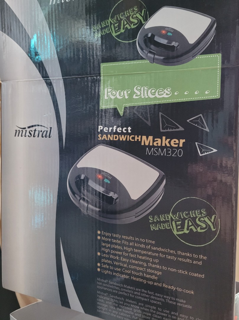 Mistral Sandwich Maker MSM320, TV & Home Appliances, Kitchen Appliances