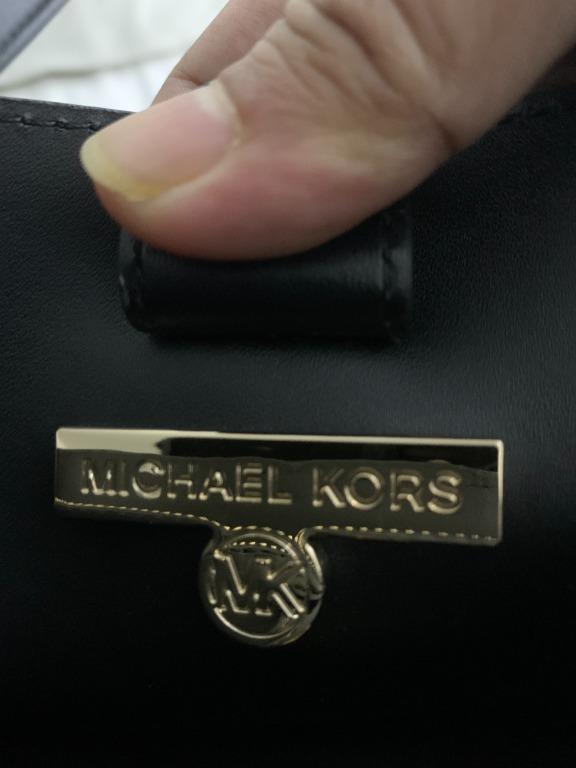 Buy Michael Kors Mel Medium Saffiano Leather Tote - Black At 14% Off