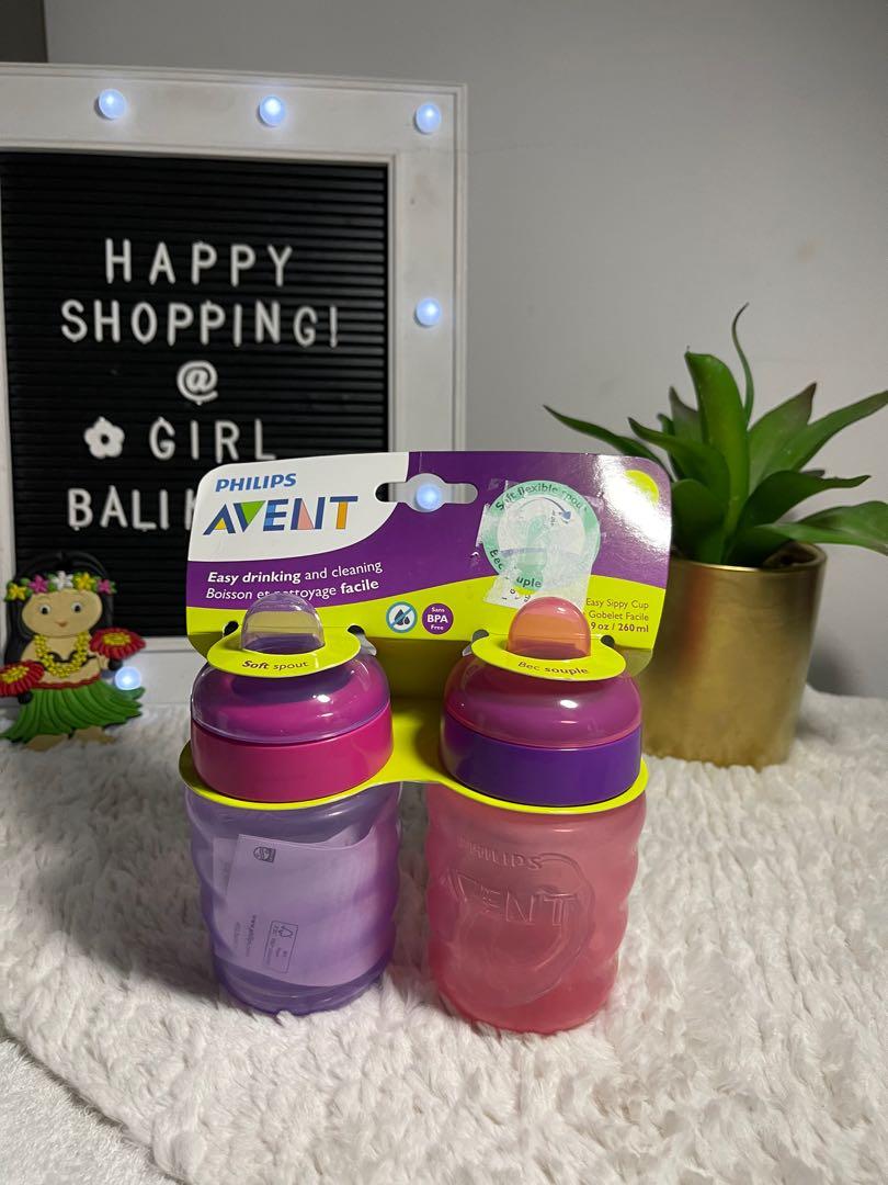 New arrivals‼️ AVENT sippy cups (Category: Breastfeeding & Bottle Feeding) located in Marikina City. Submitted by girlbalikbayan (Listing ID 1118172969, Image 1). Description: PHILIPS AVENT This Philips AVENT spout sippy cups are great for both toddlers and parents. The soft silicone spout makes sipping easy and fewer parts ensures easy cleaning of the cup. •One piece silicone spout for easy assembly •Rippled container shape for steady grip of th