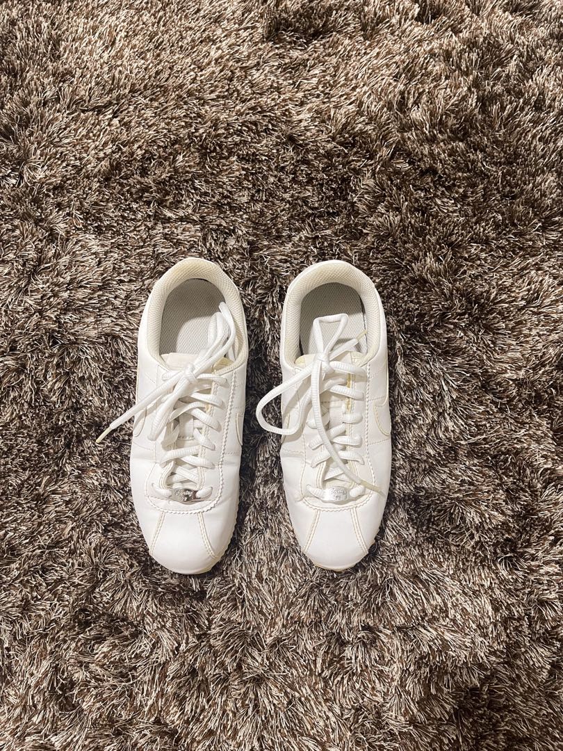 all white cortez shoes