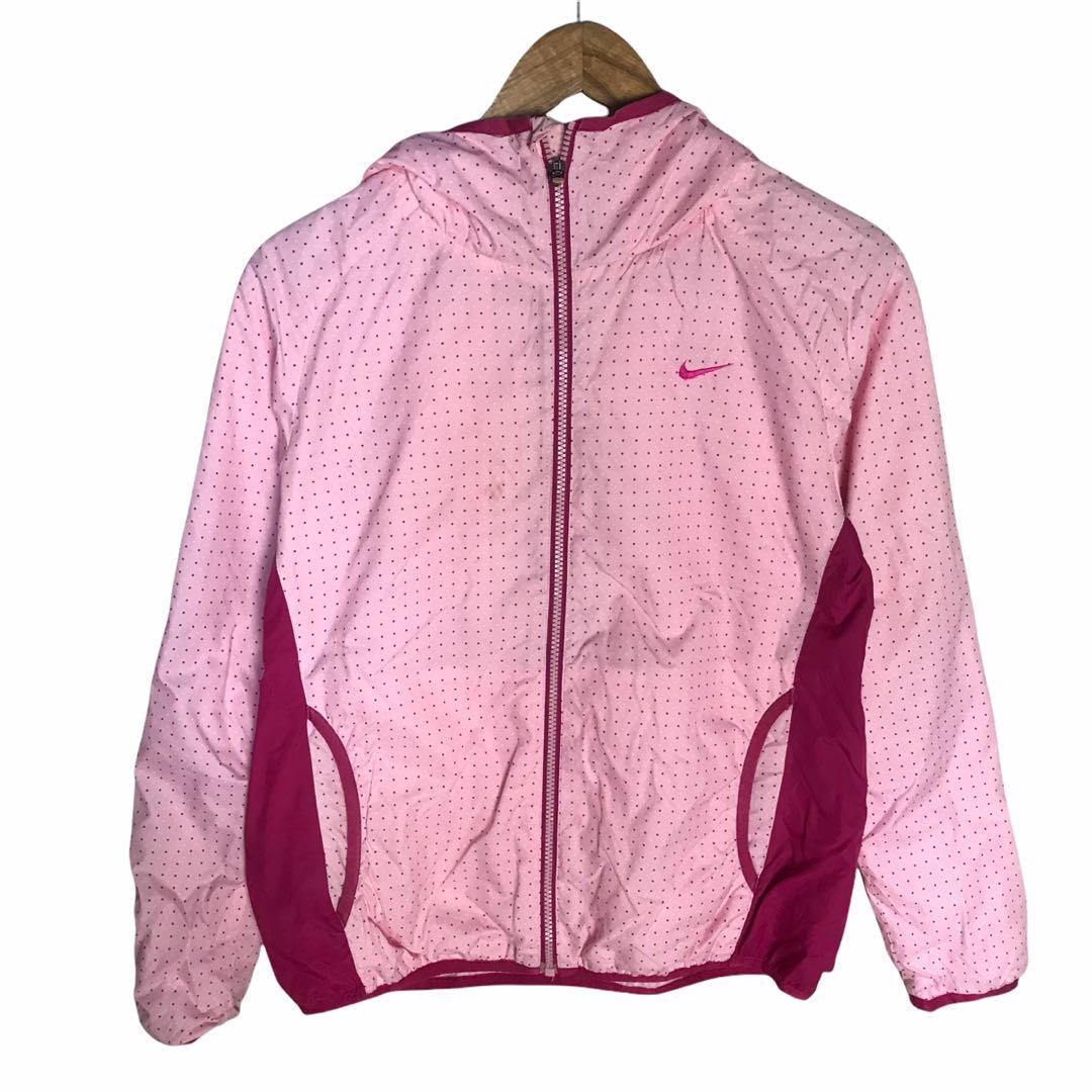 Nike running jacket polka dot hoodie Women s Fashion Coats