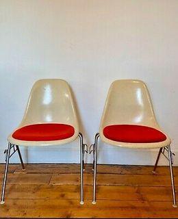 Pair of Vintage Herman Miller Fiberglass Chairs