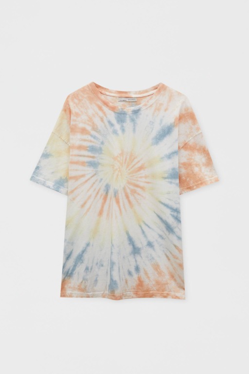 Tee shirt tie and dye pull and bear shop