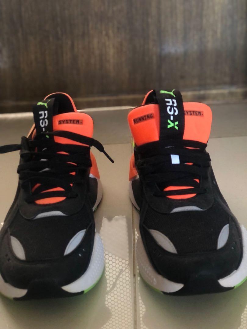 puma rsx orange black