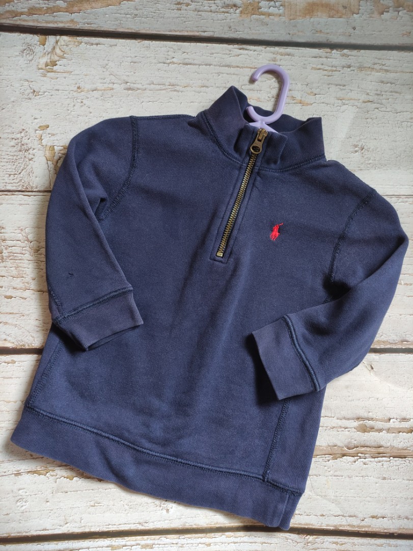 ralph lauren 3 4 zip pullover