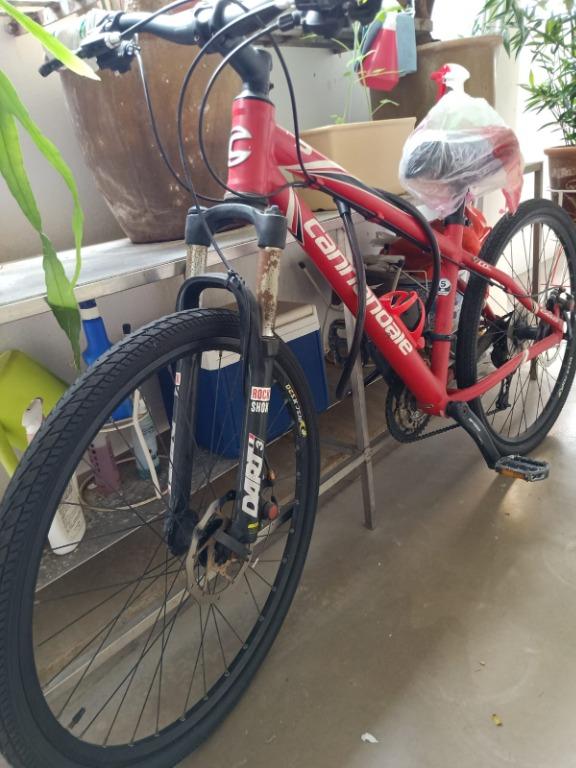 Price slashed Red Cannondale F5 Sports Equipment Bicycles Parts Bicycles on Carousell