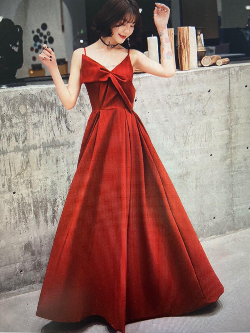 Simple Yet Elegant Dark Red Satin A-line Prom Dress | idusem.idu.edu.tr