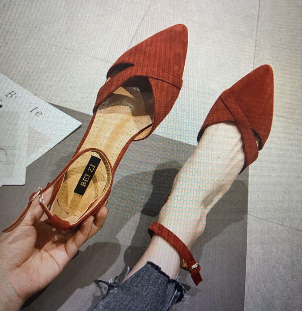 Red wine color shoes