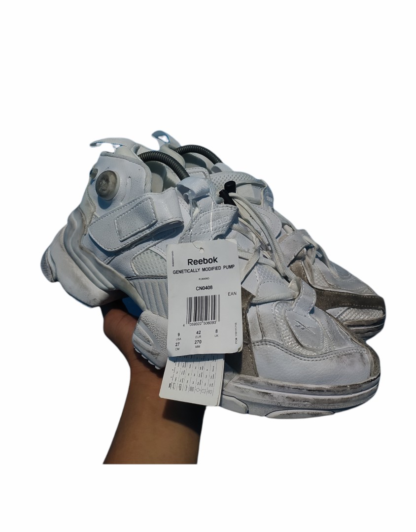 Reebok x Vetements Genetically Modified Pump Dirty White, Men's Fashion,  Footwear, Sneakers on Carousell