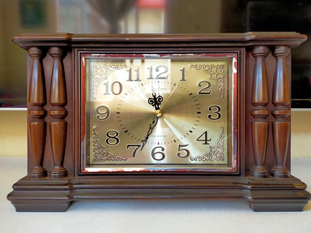 Seiko Transistor Vintage Table Clock Japan, Furniture & Home Living
