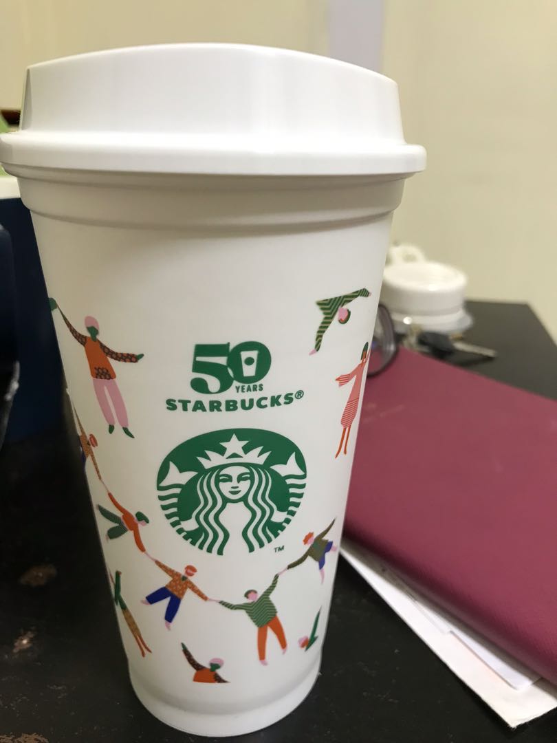 Starbucks Reusable Cup 50th Anniversary Limited Edition Furniture Home Living Kitchenware Tableware Water Bottles Tumblers On Carousell