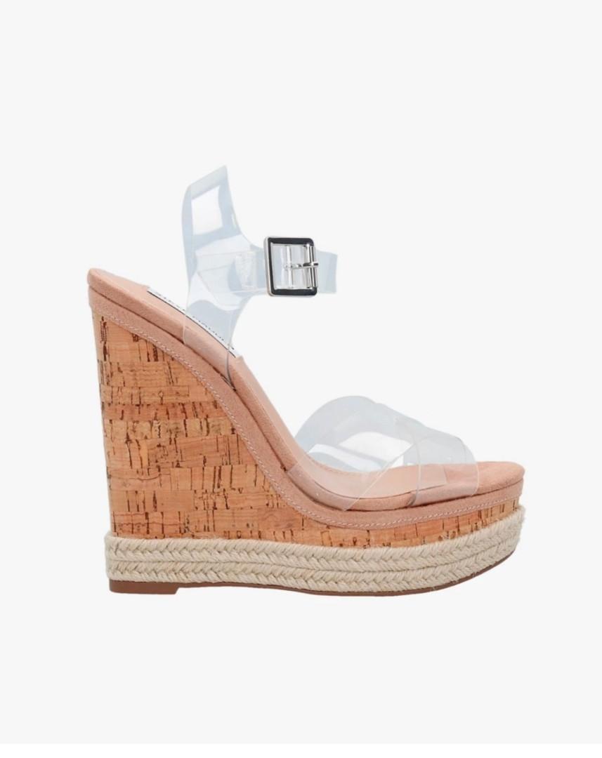 Steve Madden maven natural wedges Fesyen Wanita Sepatu di Carousell