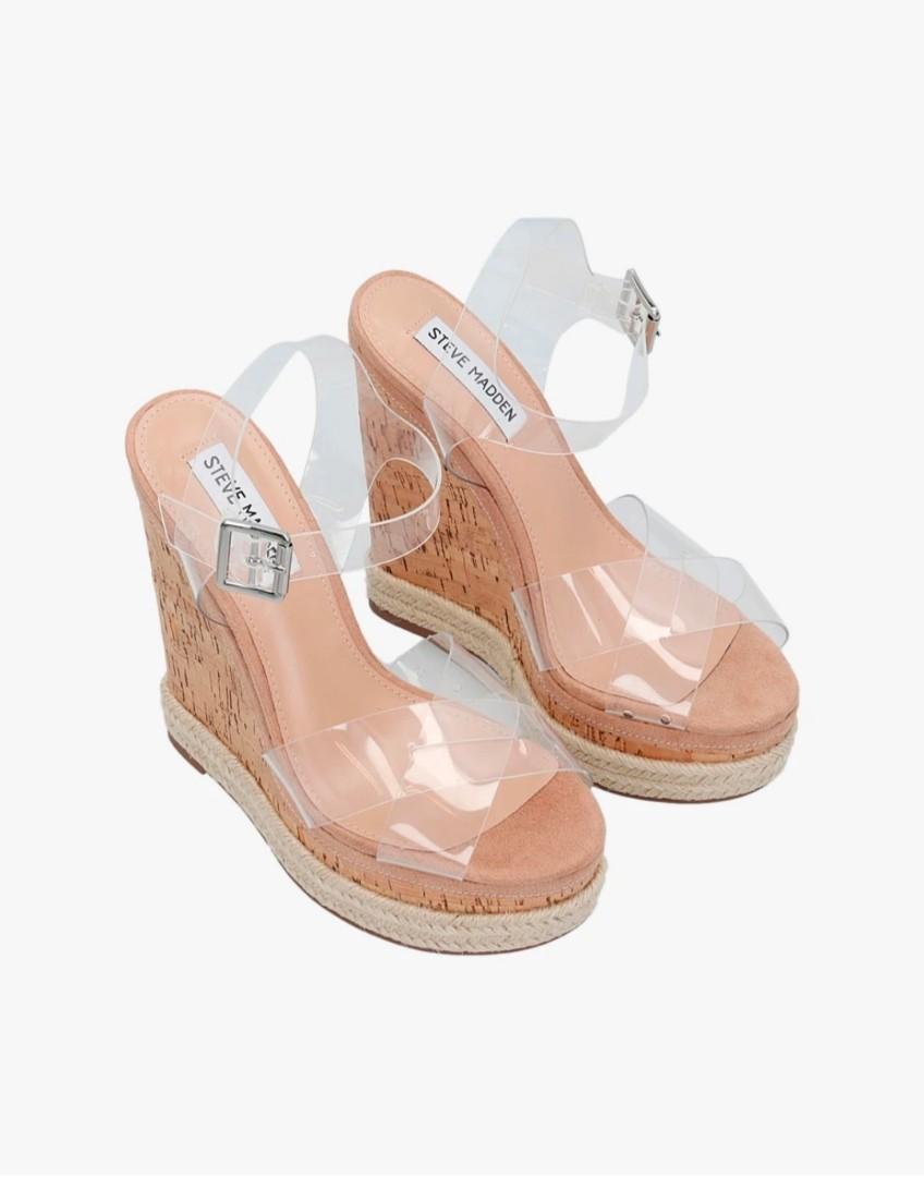 Steve Madden maven natural wedges Fesyen Wanita Sepatu di Carousell