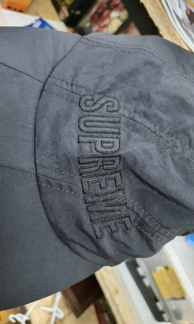 Supreme diagonal stripe nylon hat deals