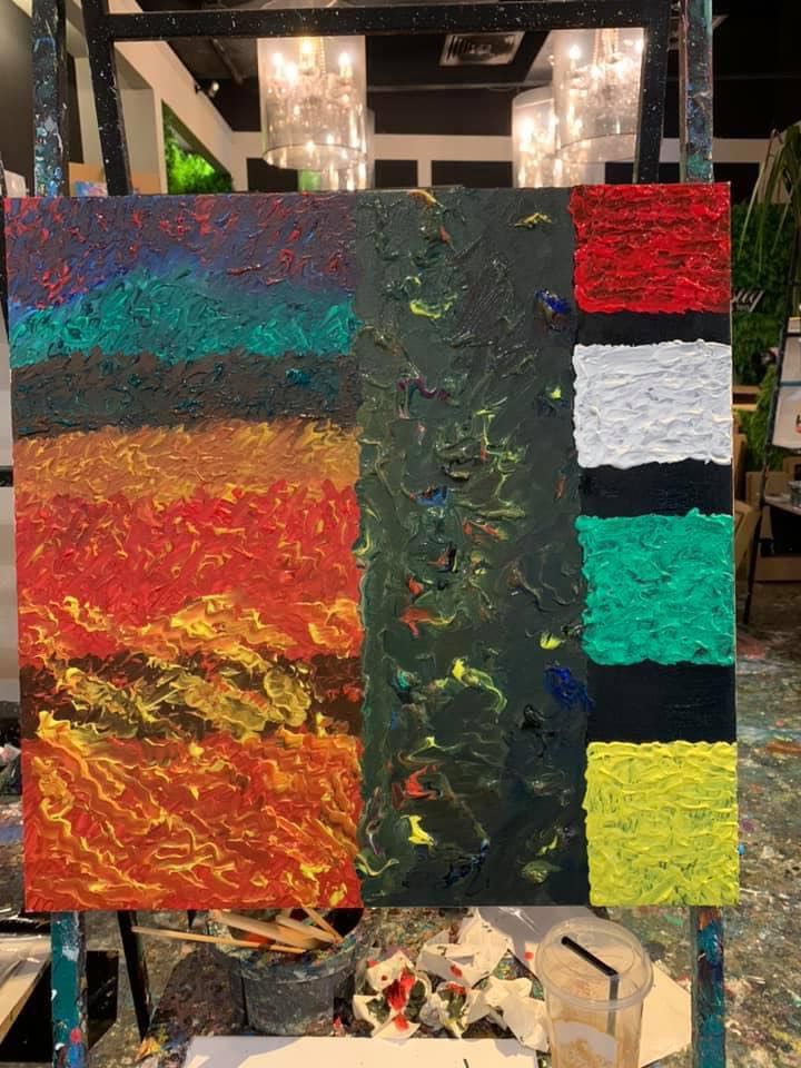 The crossover oil canvas, Hobbies & Toys, Stationery & Craft, Art